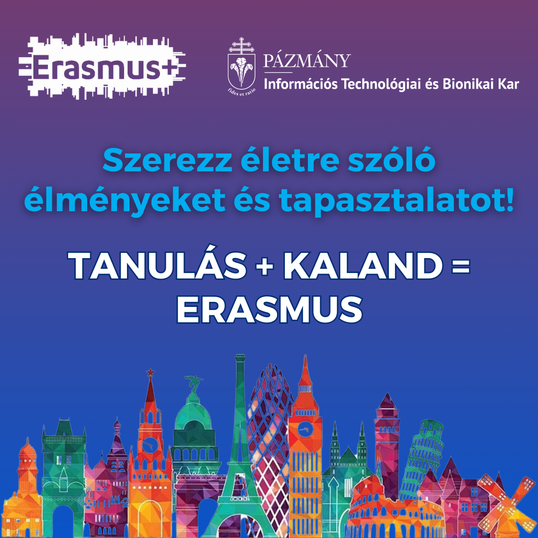 Erasmus+ szakmai gyakorlat a Pázmány ITK-n