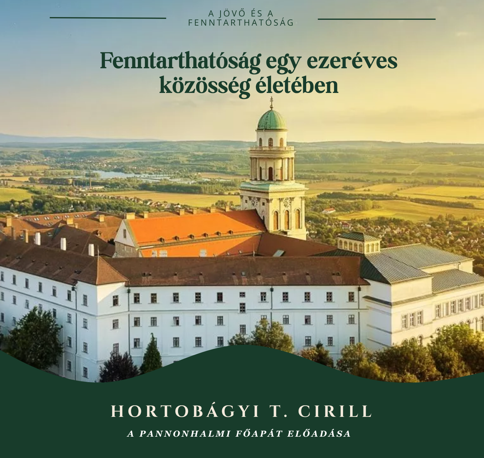 Hortobágyi T. Cirill főapát tart előadást a Pázmány ITK-n